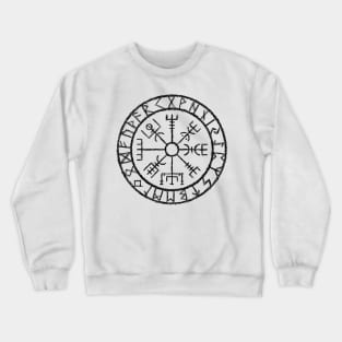 Hand-drawn Vegvisir - Viking compass Crewneck Sweatshirt